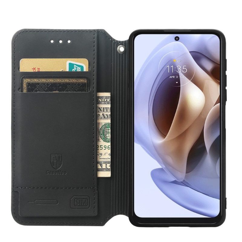 Kožené Pouzdro Na Motorola Moto G31 / Moto G41 Barevná Plástev