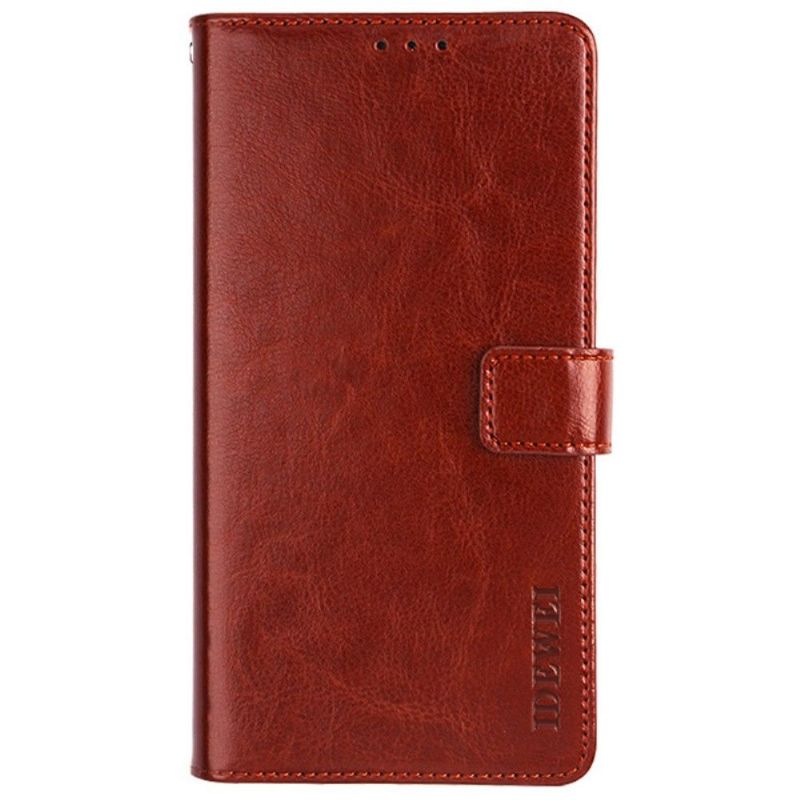 Kožené Pouzdro Na Motorola Moto G31 / Moto G41 Flipové Pouzdro Kožený Efekt Idewei Folio