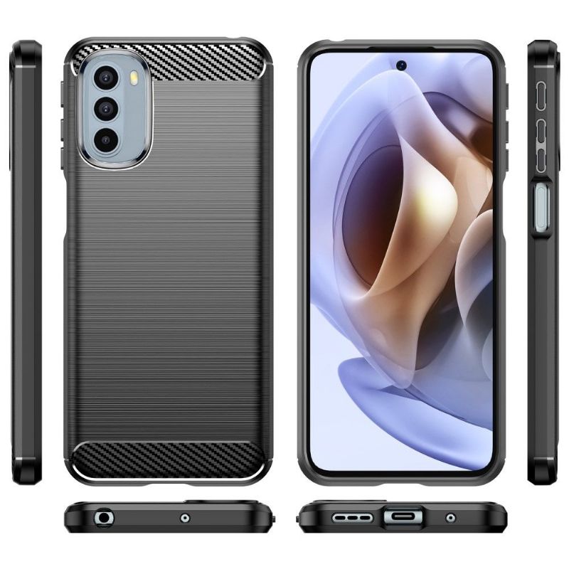 Kryt Na Motorola Moto G31 / Moto G41 Silikonový Kartáčovaný Efekt