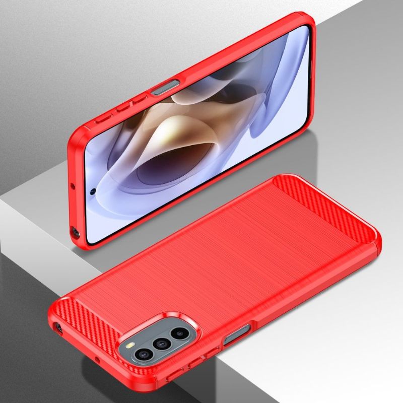 Kryt Na Motorola Moto G31 / Moto G41 Silikonový Kartáčovaný Efekt
