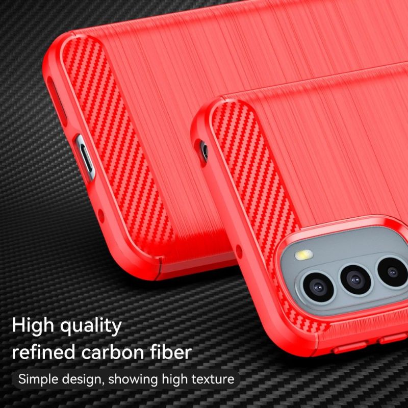 Kryt Na Motorola Moto G31 / Moto G41 Silikonový Kartáčovaný Efekt