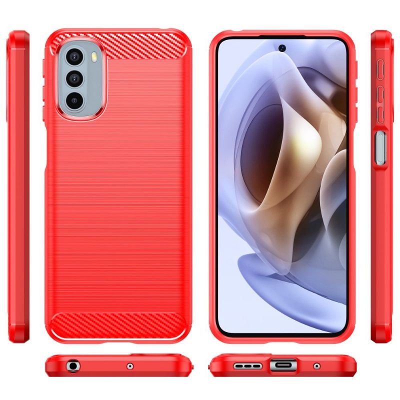 Kryt Na Motorola Moto G31 / Moto G41 Silikonový Kartáčovaný Efekt