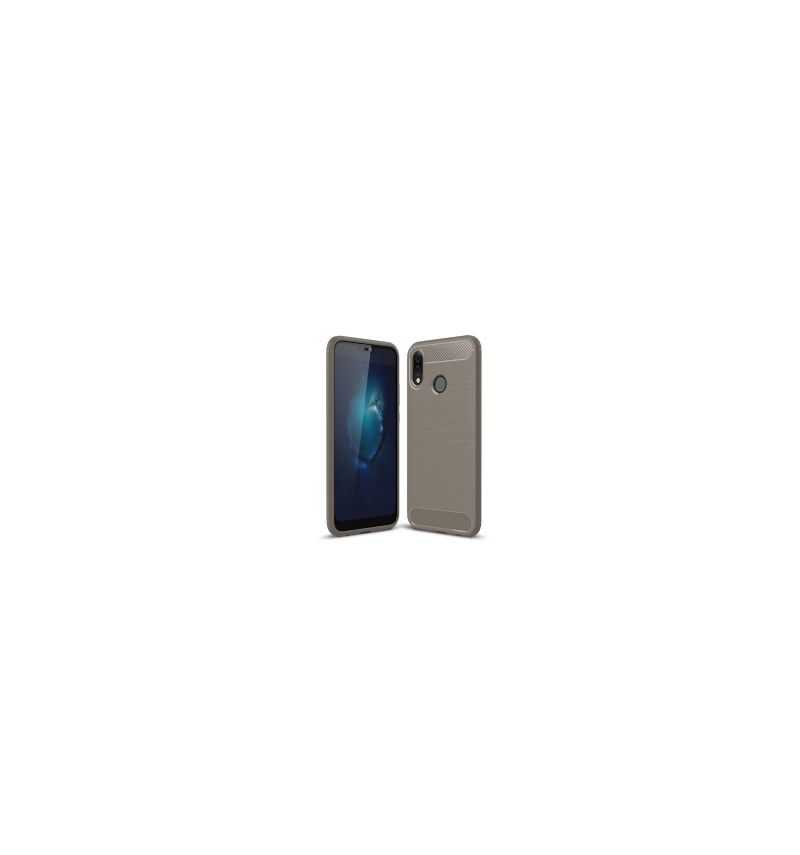 Kryt Na Huawei P20 Lite Kartáčovaný Texturovaný Uhlík
