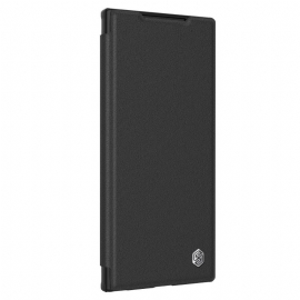 Kožené Pouzdro Folio Na Samsung Galaxy S24 Ultra 5g Qin Prop Nillkin
