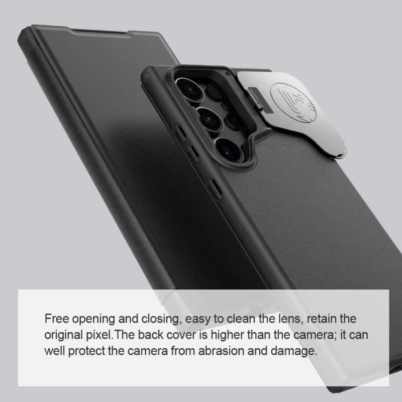 Kožené Pouzdro Folio Na Samsung Galaxy S24 Ultra 5g Qin Prop Nillkin