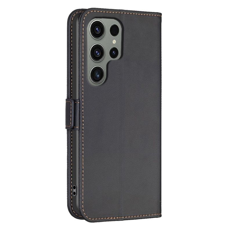 Kožený Kryt Samsung Galaxy S24 Ultra 5g Barva Binfen