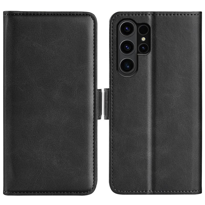 Kožený Kryt Samsung Galaxy S24 Ultra 5g Dvojité Zapínání