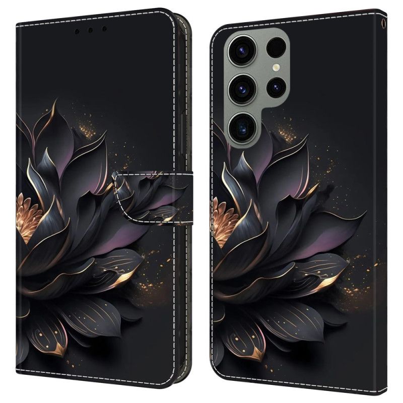 Kožený Kryt Samsung Galaxy S24 Ultra 5g Fialový Lotos