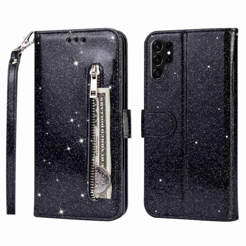 Kožený Kryt Samsung Galaxy S24 Ultra 5g Flitry A Řemínek