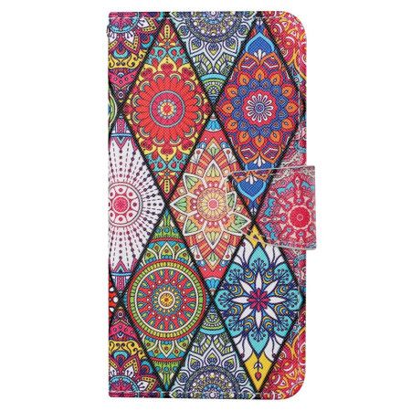 Kožený Kryt Samsung Galaxy S24 Ultra 5g Patchwork S Popruhem