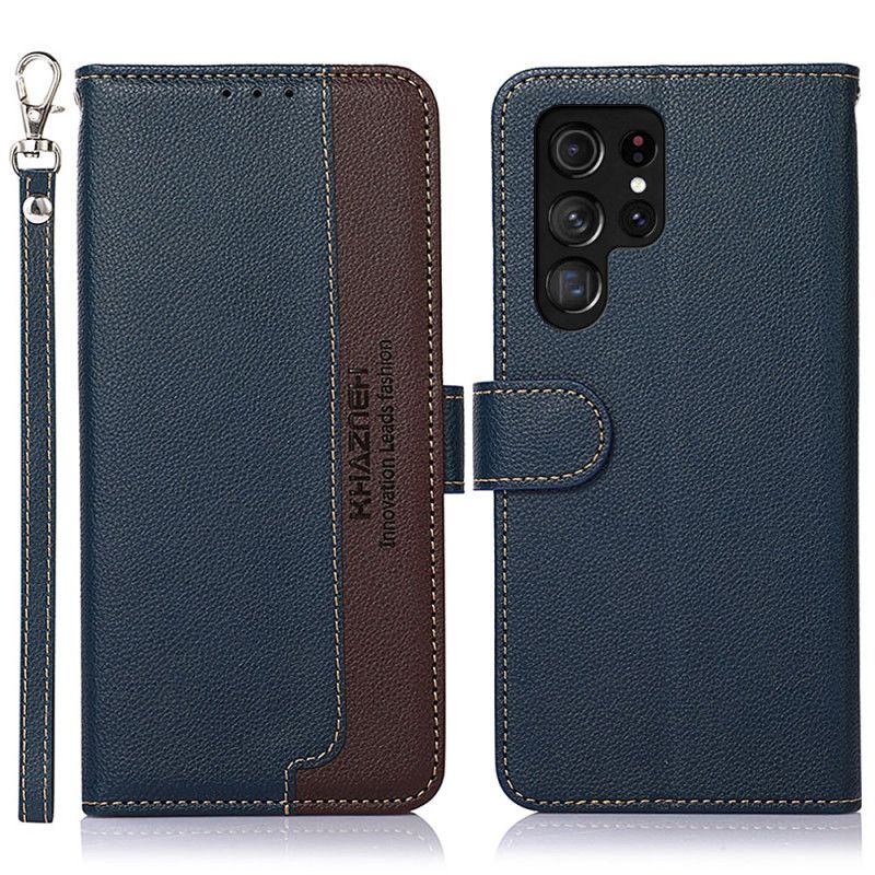 Kožený Kryt Samsung Galaxy S24 Ultra 5g S Blokováním Rfid Khazneh