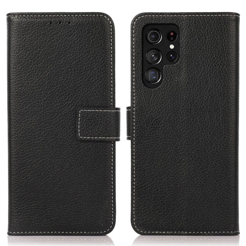 Kožený Kryt Samsung Galaxy S24 Ultra 5g Textura Litchi