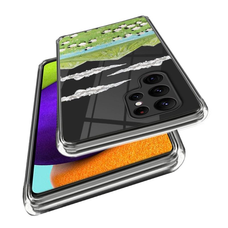 Kryt Na Samsung Galaxy S24 Ultra 5g Malování Jehňátek