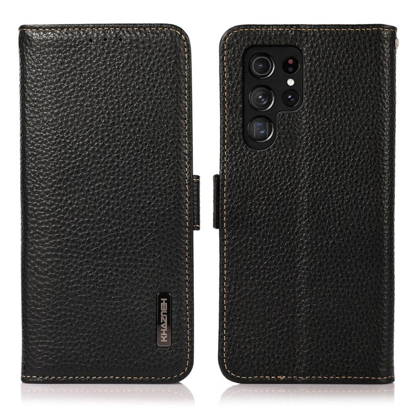 Peněženková Pouzdra Samsung Galaxy S24 Ultra 5g Kryty Na Mobil Khazneh Litchi Kůže
