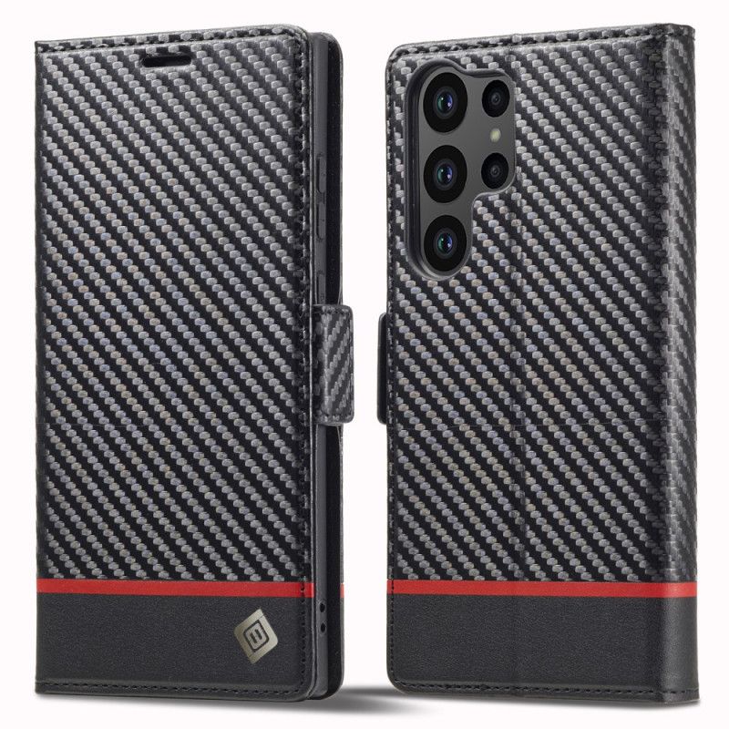 Peněženková Pouzdra Samsung Galaxy S24 Ultra 5g Kryty Na Mobil Uhlíkové Vlákno Lc.imeeke