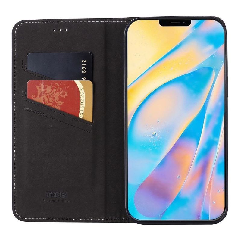 Flipové Pouzdro Na iPhone 12 Pro Max Texturovaná Zrnitá Kůže