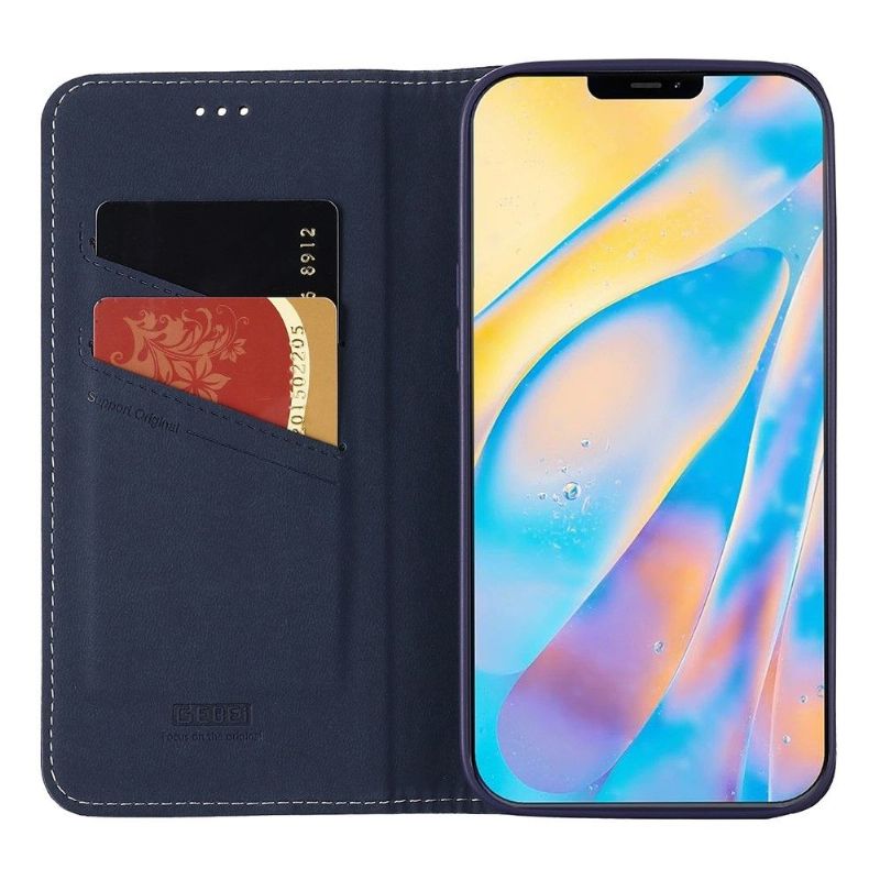 Flipové Pouzdro Na iPhone 12 Pro Max Texturovaná Zrnitá Kůže