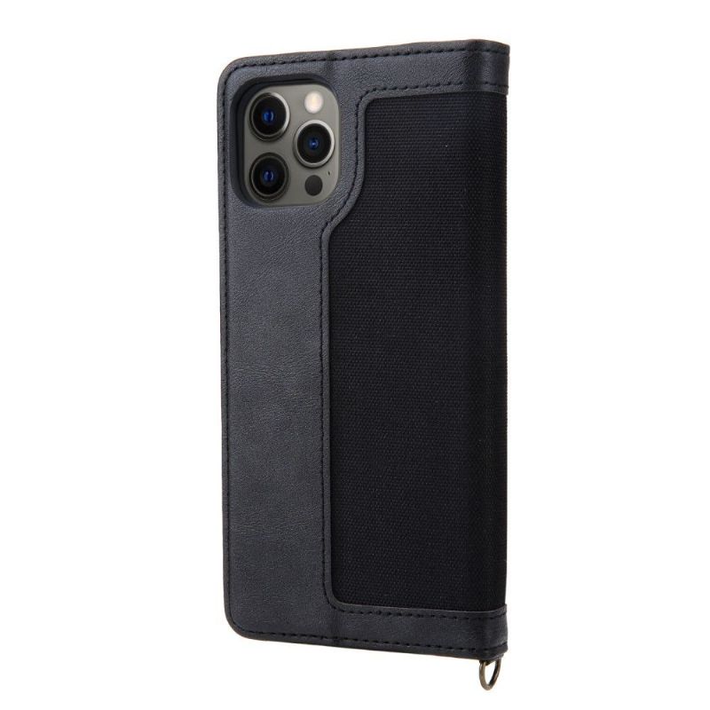 Flipové Pouzdro Na iPhone 12 Pro Max Umělá Kůže Na Plátně