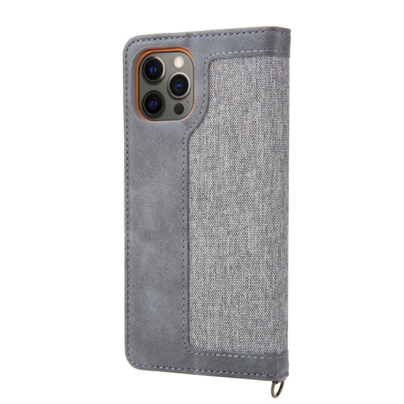 Flipové Pouzdro Na iPhone 12 Pro Max Umělá Kůže Na Plátně