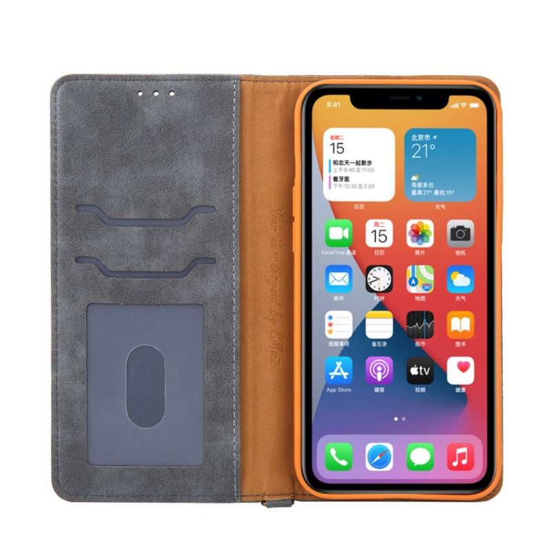 Flipové Pouzdro Na iPhone 12 Pro Max Umělá Kůže Na Plátně