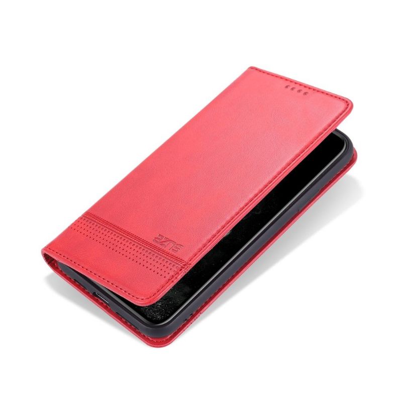Kožené Pouzdro Na iPhone 12 Pro Max Kožený Efekt Azns Deluxe