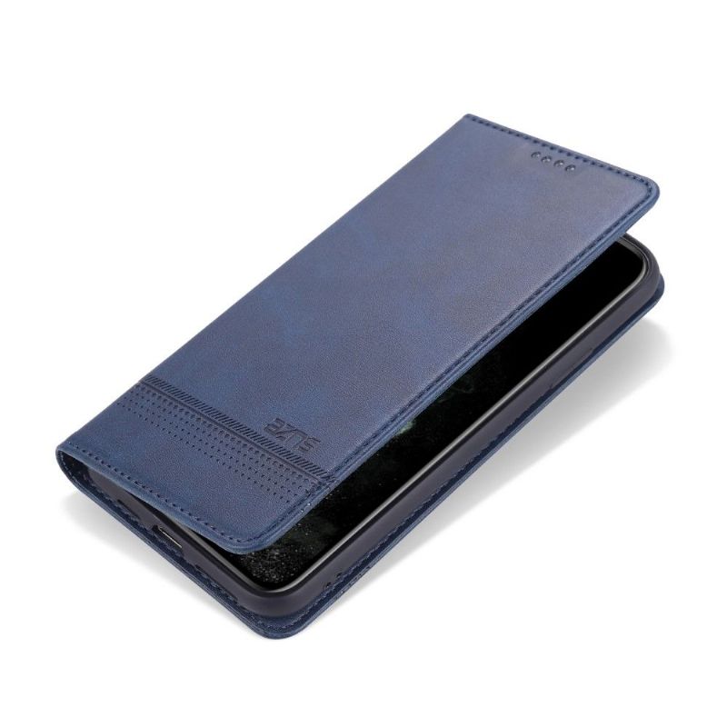 Kožené Pouzdro Na iPhone 12 Pro Max Kožený Efekt Azns Deluxe