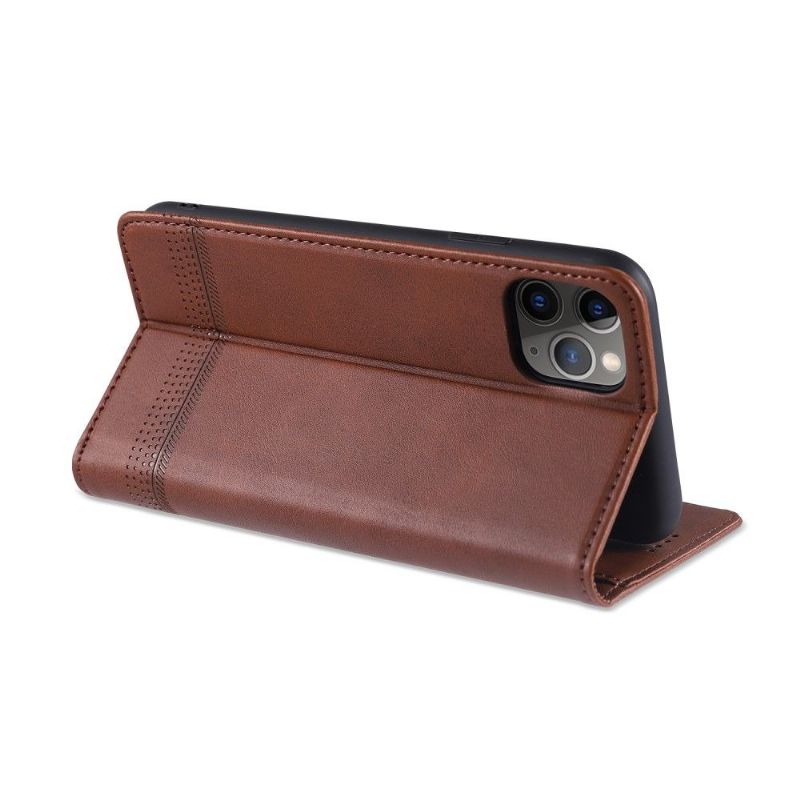 Kožené Pouzdro Na iPhone 12 Pro Max Kožený Efekt Azns Deluxe