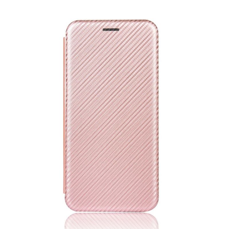 Kožené Pouzdro Na iPhone 12 Pro Max Umělá Kůže Ve Stylu Uhlíkových Vláken