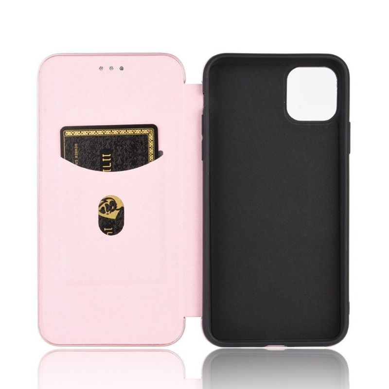 Kožené Pouzdro Na iPhone 12 Pro Max Umělá Kůže Ve Stylu Uhlíkových Vláken
