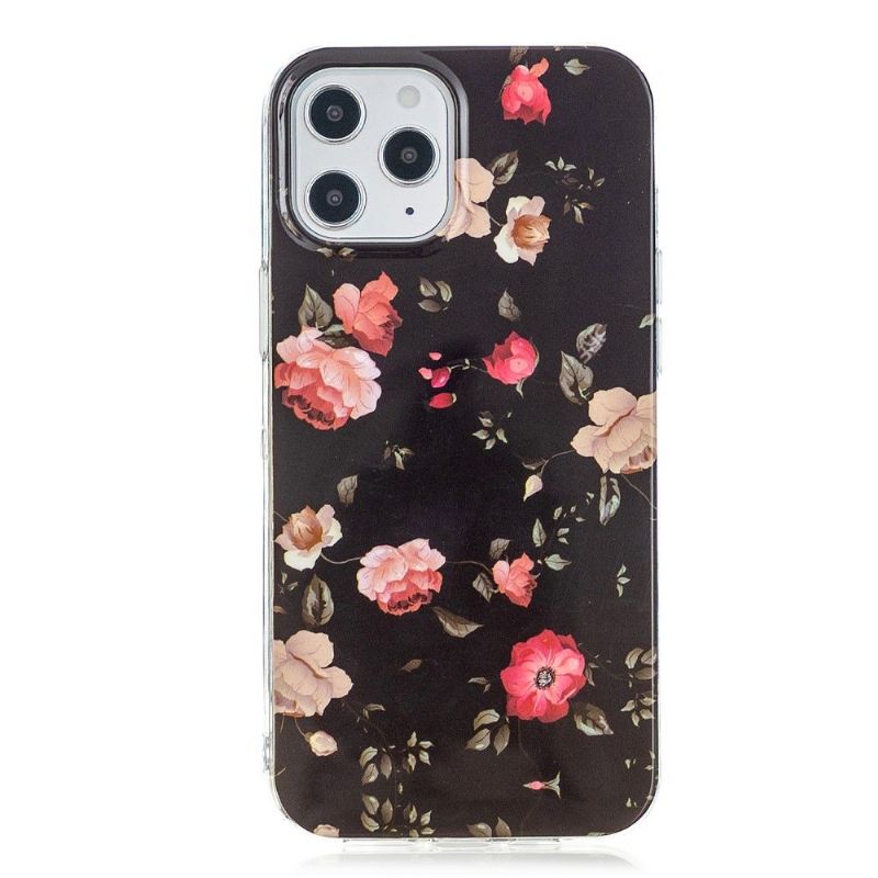 Kryt Na iPhone 12 Pro Max Svítící Květiny