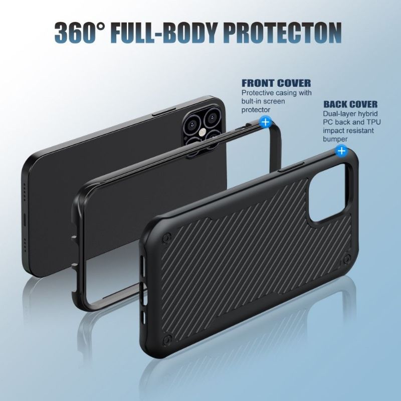 Kryty Na Mobil Na iPhone 12 Pro Max Sentinel – Pouzdro + 2 Tvrzené Sklo