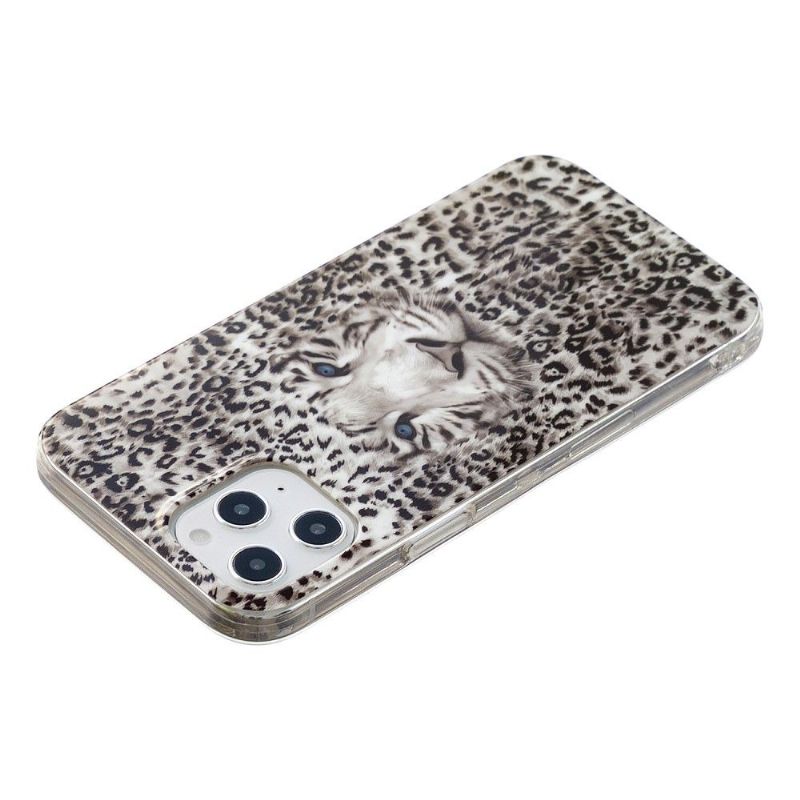 Kryty Na Mobil Na iPhone 12 Pro Max Světelný Sněžný Leopard