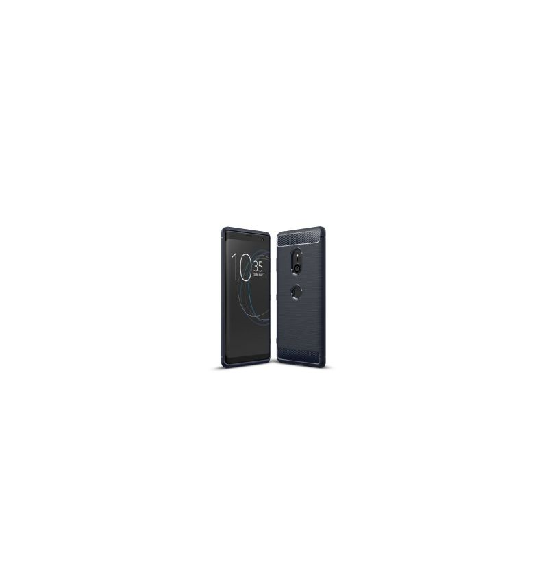 Kryt Na Sony Xperia XZ3 Kartáčovaný Uhlík
