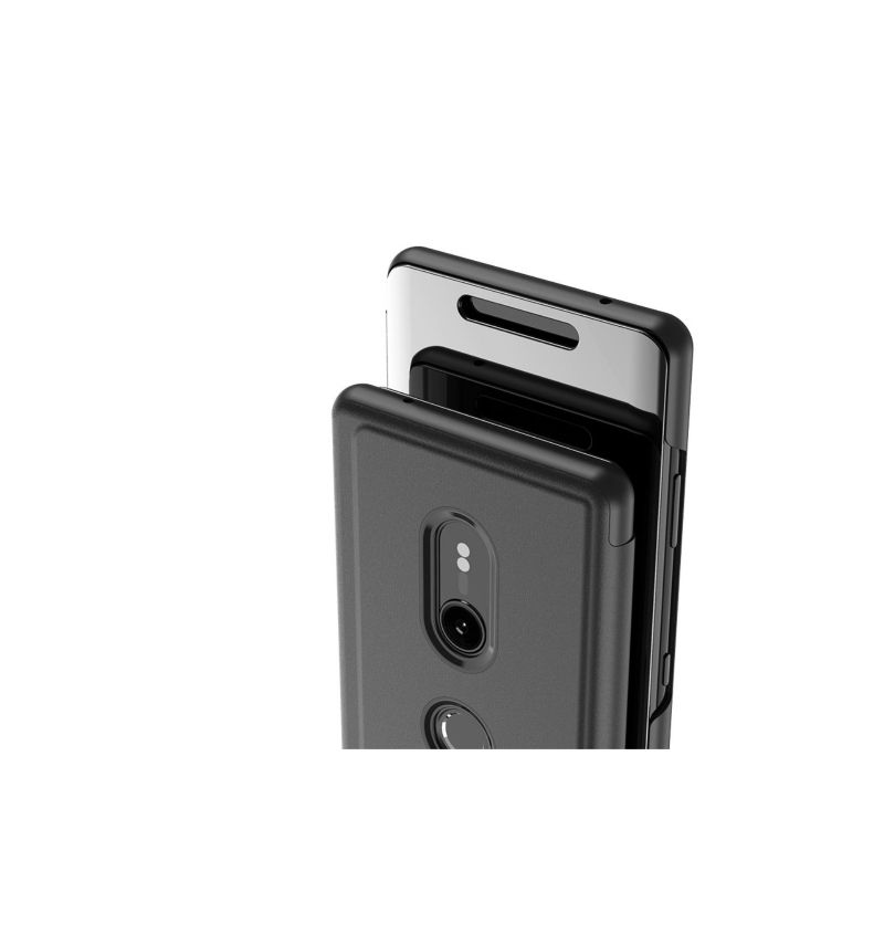 Kryty Na Mobil Na Sony Xperia XZ3 Flipové Pouzdro Zrcadlový Efekt