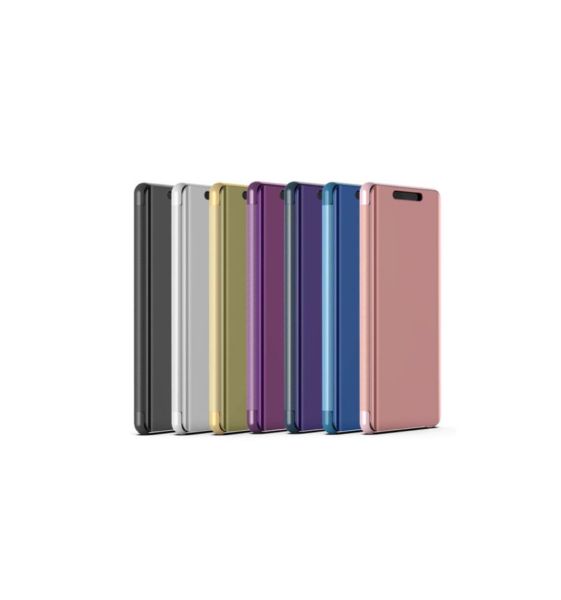 Kryty Na Mobil Na Sony Xperia XZ3 Flipové Pouzdro Zrcadlový Efekt