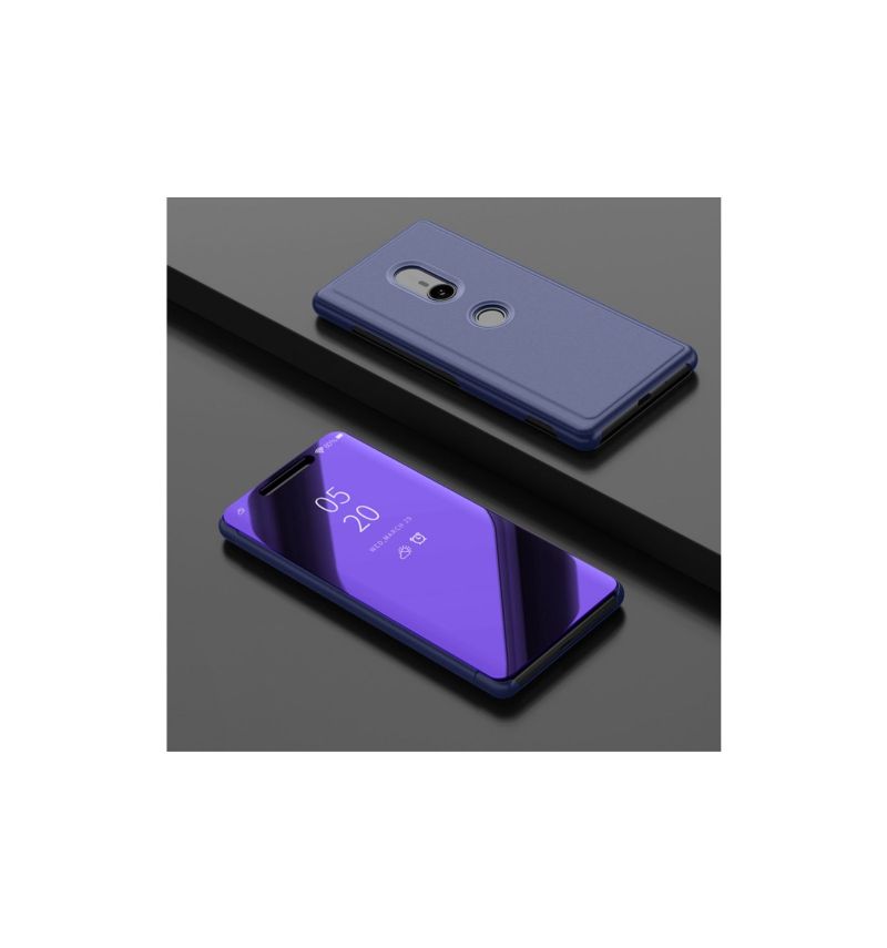 Kryty Na Mobil Na Sony Xperia XZ3 Flipové Pouzdro Zrcadlový Efekt