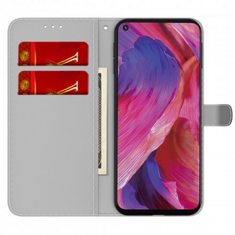Flipové Pouzdro Na Oppo A54 5G / A74 5G Abstraktní Vzor