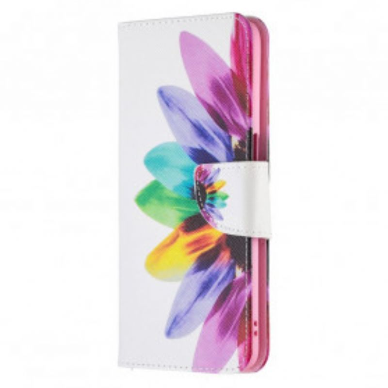 Flipové Pouzdro Na Oppo A54 5G / A74 5G Akvarel Květina