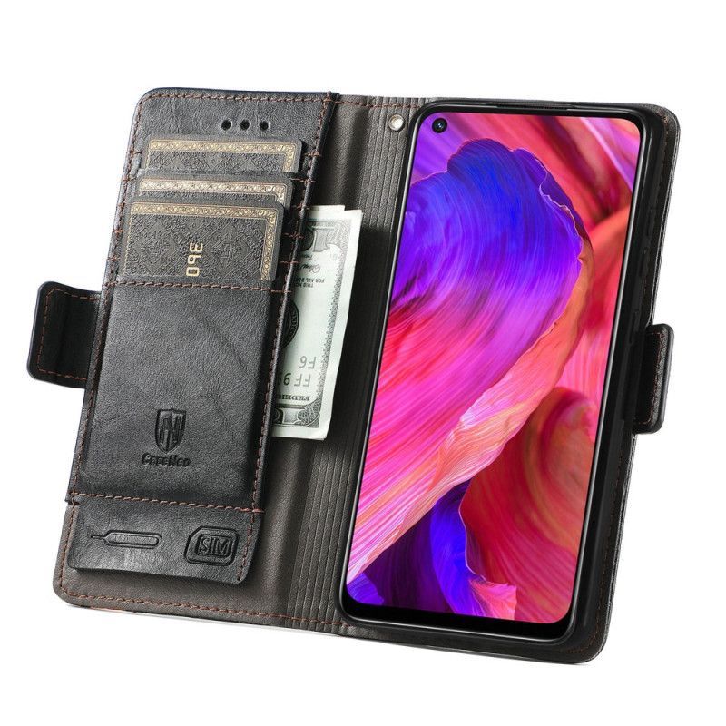 Flipové Pouzdro Na Oppo A54 5G / A74 5G Dvojbarevná Dvojitá Spona