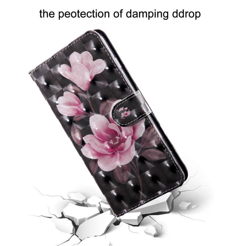 Flipové Pouzdro Na Oppo A54 5G / A74 5G Květiny Se Šňůrkou