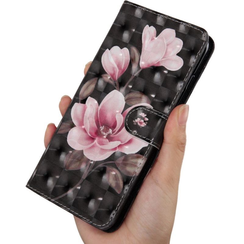 Flipové Pouzdro Na Oppo A54 5G / A74 5G Květiny Se Šňůrkou