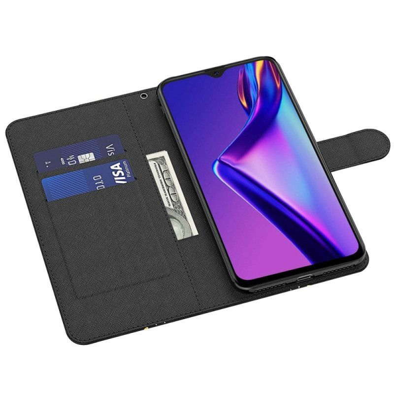 Flipové Pouzdro Na Oppo A54 5G / A74 5G Na Lana Popruh Art