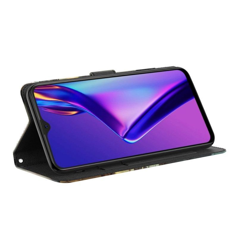 Flipové Pouzdro Na Oppo A54 5G / A74 5G Na Lana Strappy Kitten Dream