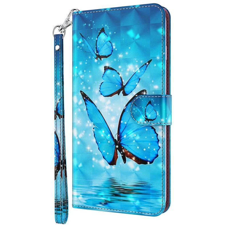 Flipové Pouzdro Na Oppo A54 5G / A74 5G Na Lana Tanga Butterflies