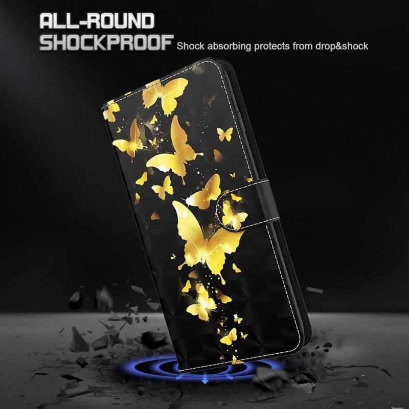 Flipové Pouzdro Na Oppo A54 5G / A74 5G Na Lana Tanga Butterflies