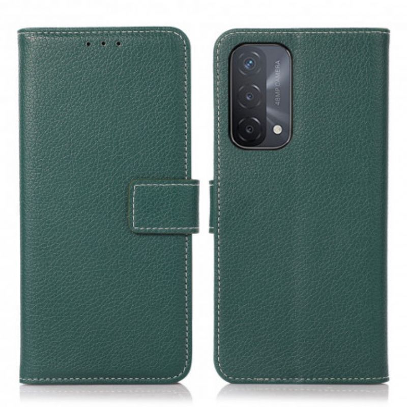 Flipové Pouzdro Na Oppo A54 5G / A74 5G Textura Liči