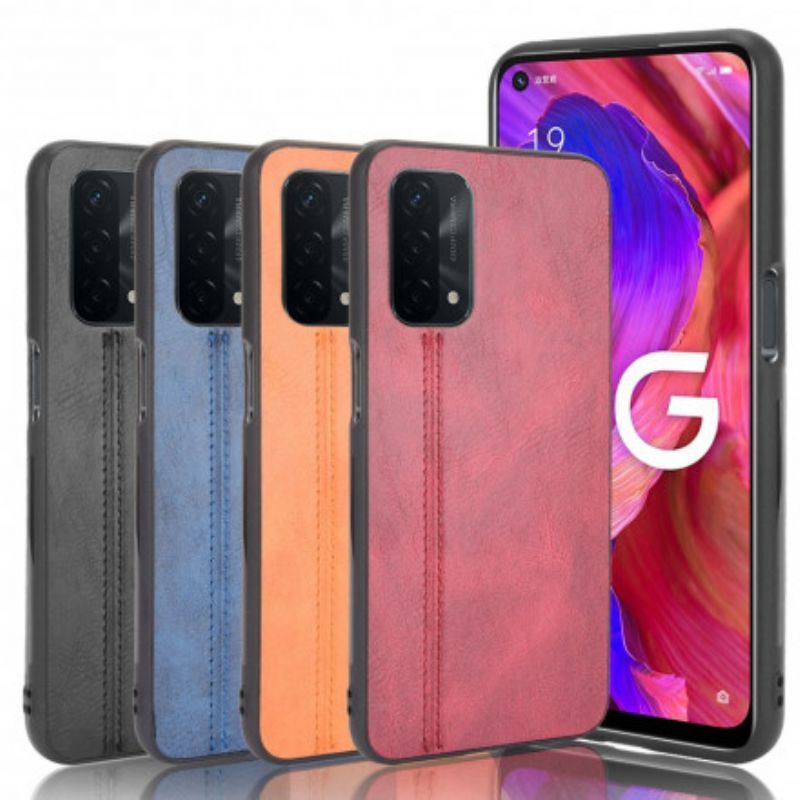 Kryt Na Oppo A54 5G / A74 5G Couture Efekt Kůže