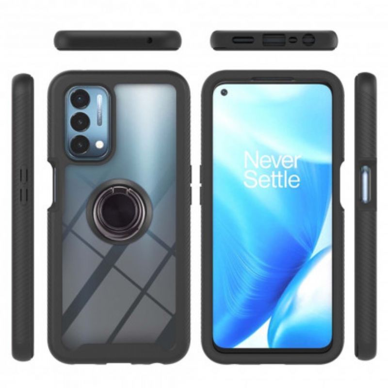Kryt Na Oppo A54 5G / A74 5G Hybridní Zkosené Hrany S Kroužkem
