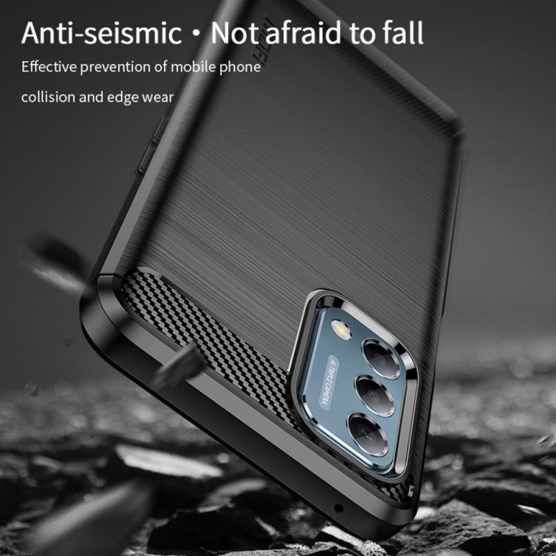 Kryt Na Oppo A54 5G / A74 5G Mofi Kartáčované Uhlíkové Vlákno