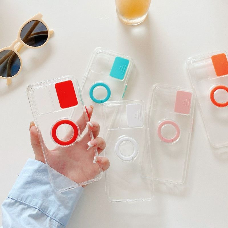 Kryt Na Oppo A54 5G / A74 5G Transparentní S Ring-support